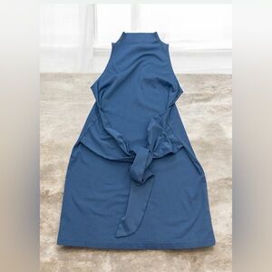 💙 Vince Sleeveless Pima Cotton Wrap Tie Dress 💙